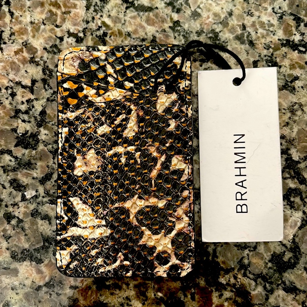 NWT Brahmin Leather Card Case